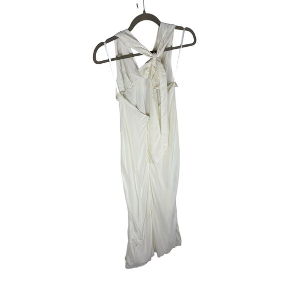 Stone Cold Fox x REVOLVE Katie Gown Rosette Halter Formal Bridal Party Wedding S - Picture 7 of 10